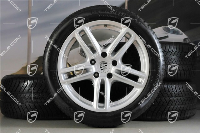 19" Panamera TURBO Winterräder Satz, Felgen 9J x 19 ET 60 + 10J x 19 ET61 + Michelin Winterreifen 255/45 R19+285/40 R19, RDK-Sensoren