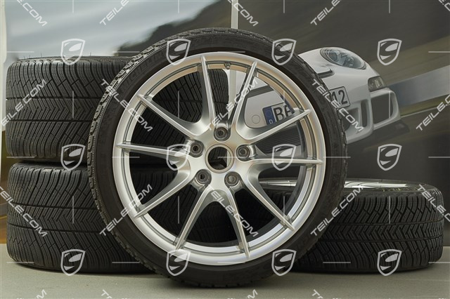20-inch Carrera S (III) winter wheel set, 8,5J x 20 ET51 + 11J x 20 ET70, Michelin winter tyres 245/35 ZR20 + 295/30 ZR20, TPMS