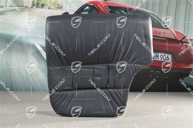Back seat lower / cushion, Coupe/Targa, draped leather, Metropole blue, R