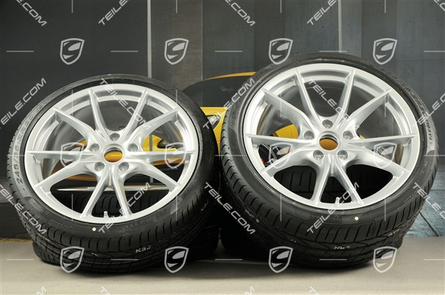 20" koła letnie, komplet Carrera S IV, Felgi 8,5J x 20 ET49 + 11,5J x 20 ET56 + opony letnie 245/35 ZR20+305/30 ZR20, z czujnikami ciśnienia