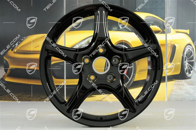 19-inch Carrera Classic wheel rim, 8J x 19 ET57, black high gloss