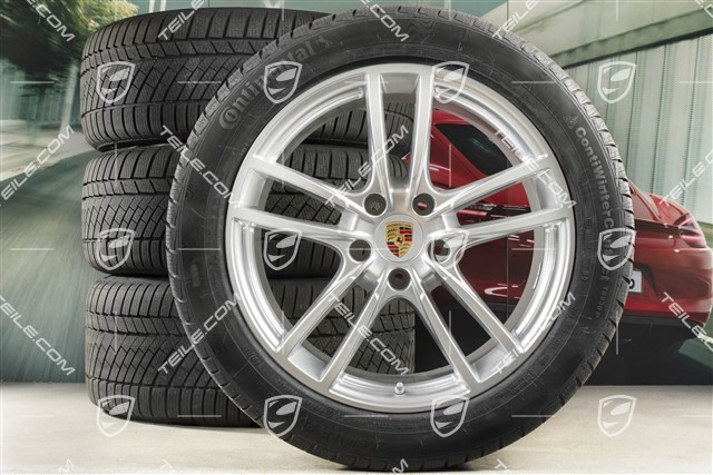 20-inch Cayenne COUPE Sport winter wheel set, rims 9J x 20 ET50 + 10,5J x 20 ET55 + NEW Continental winter tyres 275/45 R20 + 305/40 R20, with TPMS