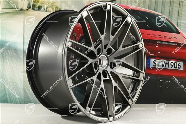 22" Macan RS Spyder Design Felge, 11J x 22 ET47, Turbonite