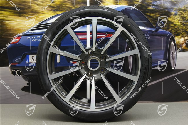20" Komplet kół letnich Carrera Classic II, felgi 8,5J x 20 ET51 + 11J x 20 ET52 + opony 245/35 ZR20 + 305/30 ZR20, z czujnikami ciśnienia