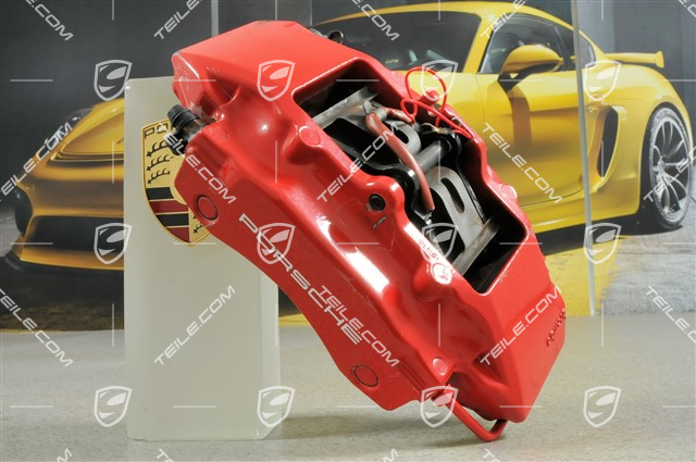 Fixed calliper without pads, red, Cayman S, R Fixed calliper without pads, red, Cayman S, R