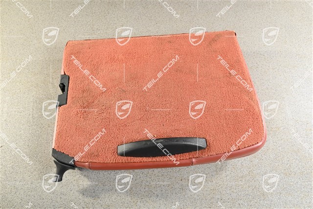 Back seat backrest, Draped leather, Boxster red, Coupe, R