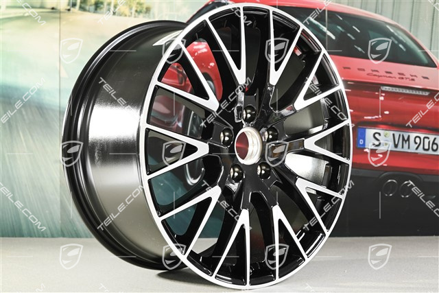 21" Panamera Exclusive Design wheel rim, 10.5J x 21 ET71, high-gloss black