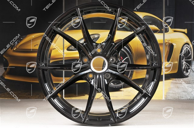 20" Felga Carrera S IV, 10J x 20 ET45, czarny wysoki połysk