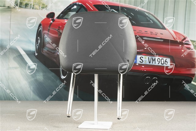 Kopfstuetze hinten, Leder, Schwarz, R