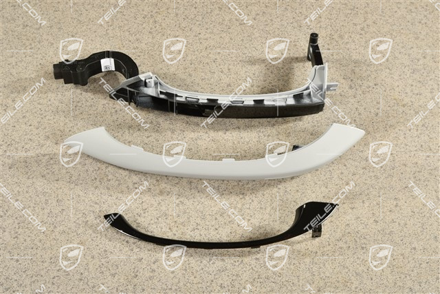 Klamka, system bezkluczykowy, pakiet czarne aluminium, L