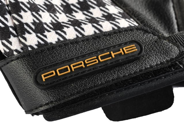 Porsche Classic rękawice montażowe, Pepita, czarne, rozmiar 9