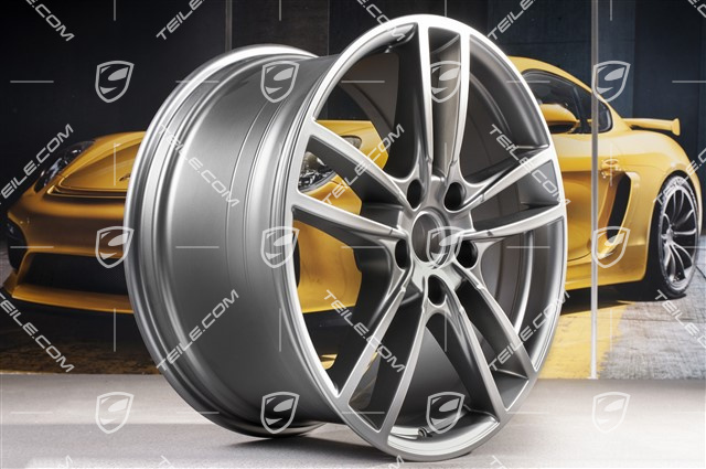 20" Felge Cayenne Sport, 10,5J x 20 ET64, Platinum-Seidenmatt