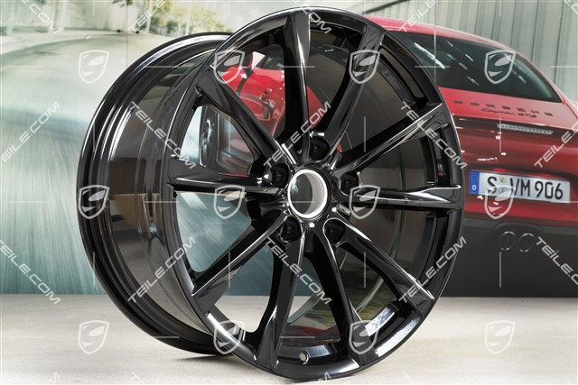 19" Felge Boxster S, 10J x 19 ET45, schwarz hochglanz