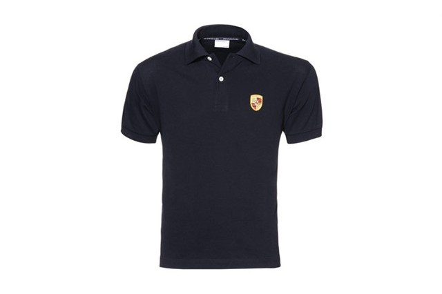 Porsche crest polo shirt, black, 3XL 58
