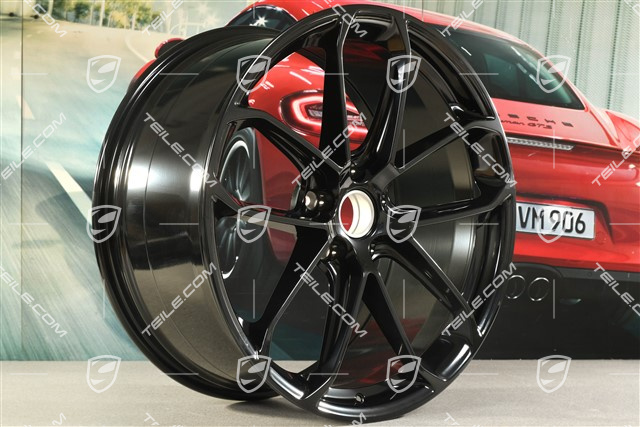 22" Felga GT Design, 10,5J x 22 ET49, czarny wysoki połysk