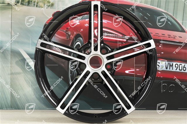21" Felge Mission E Design, 9,5J x 21 ET60, schwarz hochglanz