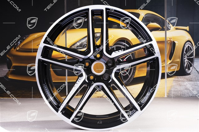 20" Felgensatz "Macan Turbo", 9J x 20 ET 26 + 10J x 20 ET19, BORBET, schwarz hochglanz
