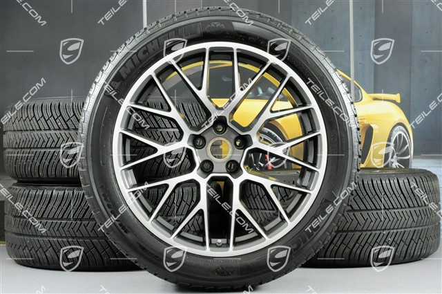 20" "RS Spyder Design" koła zimowe, komplet, felgi 9J x 20 ET26 + 10J x 20 ET19 + NOWE opony zimowe Michelin 265/45 R 20 + 295/40 R 20, z czujnikami ciśnien