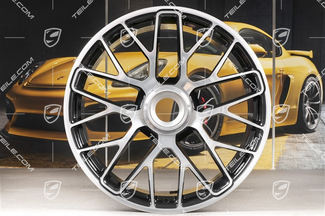 20" Felge Turbo S, Zentralverschluss, 9J x 20 ET51, schwarz