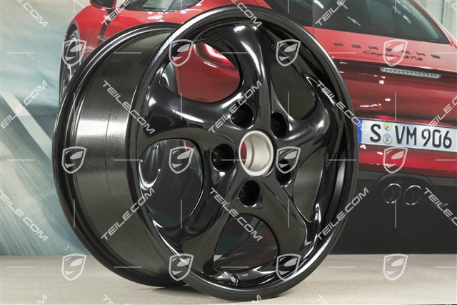 17" Felga Carrera, 8,5J x 17 ET50, czarny wysoki połysk