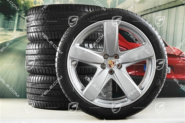 21" Sport Classic summer wheel set, wheel rims 9,5J x 21 ET27 + 10J x 21 ET19 + NEW Michelin summer tyres 265/40 R21 + 295/35 R21, with TPM