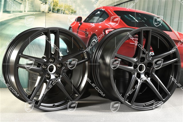 20" Felgensatz "Macan Turbo", 9J x 20 ET 26 + 10J x 20 ET19, BORBET, schwarz seidenmatt