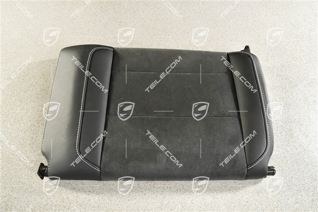 Cabrio / Targa, Oparcie tylnego siedzenia, czarna skóra / alcantara ze srebrną nicią, GTS, L