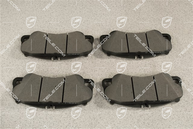 Brake pad repair set, PCCB, 991.2 C2/C2S/C4/C4S 2016- / 991 Turbo 2014-, front, L+R