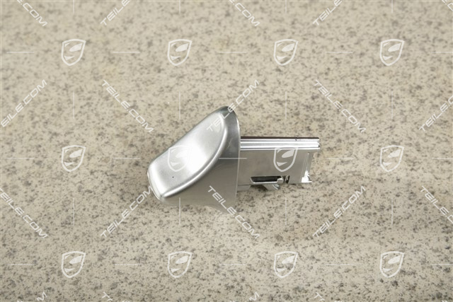Betaetigungsknopf / Kippgriff für die Rückenlehne, Galvanosilber, L