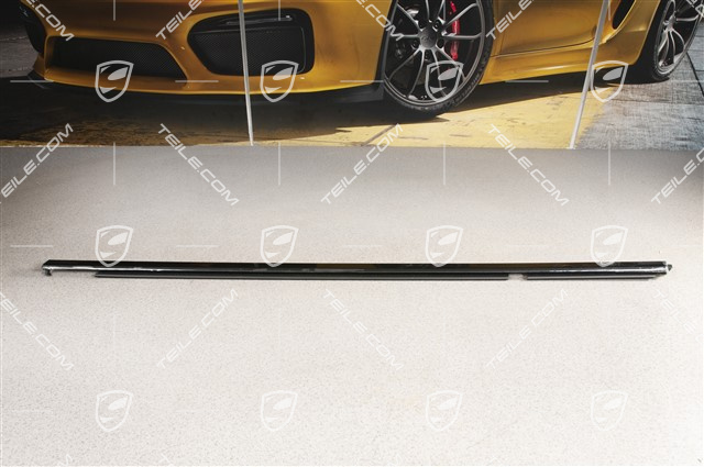 Door trim / moulding, matte black, front,  L