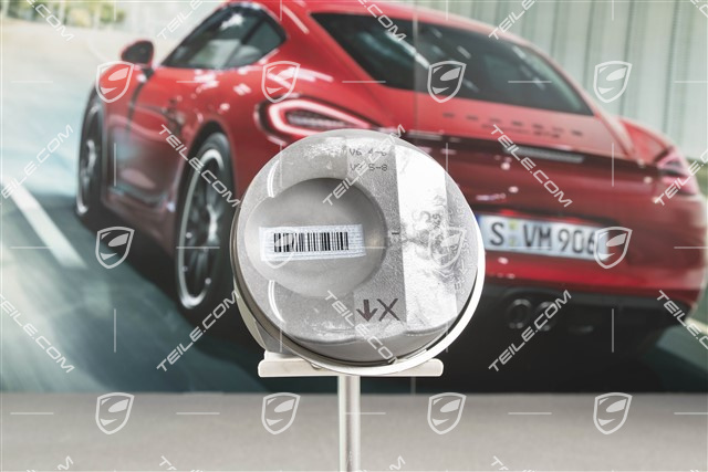 Kolben komplett mit Kolbenringe, Sprengring / Sicherungsring, Kolbenbolzen / Zyl. 5-8 554-559 G, Cayenne S / GTS