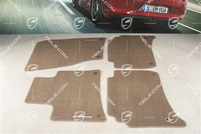Dywaniki welurowe, zestaw, Climatronic z tyłu, Saddle brown, LL
