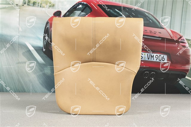 Back seat lower / cushion, Cabrio, Leatherette, Sande beige, R