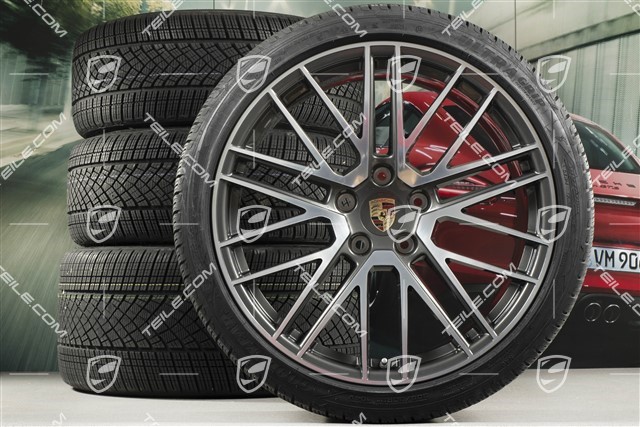 20/21-inch Turbo V winter wheel set, wheel rims 8,5J x 20 ET40 + 11J x 21 ET66 + NEW Goodyear winter tyres 245/35 R20 + 305/30 R21