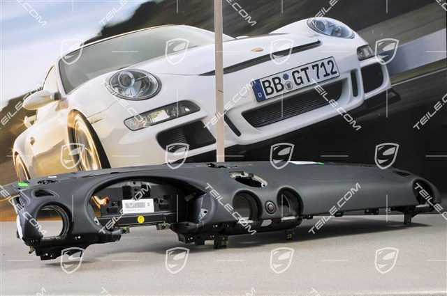 Dashboard, upper part, with Sport-Chrono, leather, black