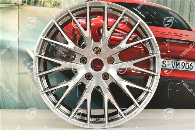 21" Felge Panamera Exclusive Design, 11,5J x 21 ET69, Platinsilber-Metallic