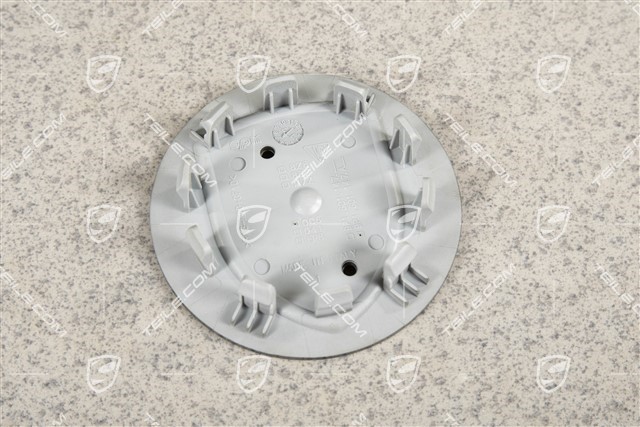 Hub cap, concave, crest coloured, titanium