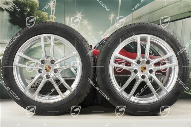 20-inch Cayenne COUPE Sport winter wheel set, rims 9J x 20 ET50 + 10,5J x 20 ET55 + NEW Continental winter tyres 275/45 R20 + 305/40 R20, with TPMS