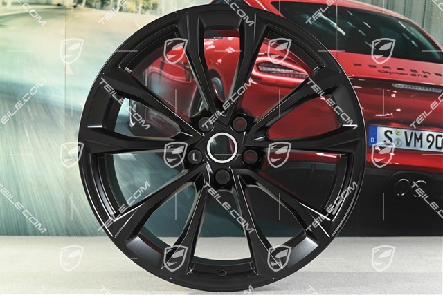 19" Felge Macan Design-Rad, 9J x 19 ET21 schwarz seidenmatt