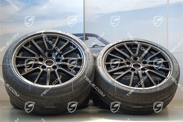 19" Komplet kół letnich Sport Design, felgi 8J x 19 ET57 + 9,5J x 19 ET46 + opony 235/35 ZR19 + 265/35 ZR19, czarne