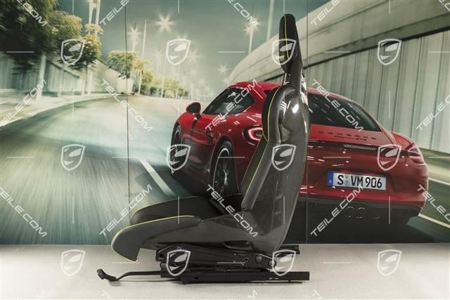 918 Spyder Schalensitz, schwarzes/acid green Leder, R