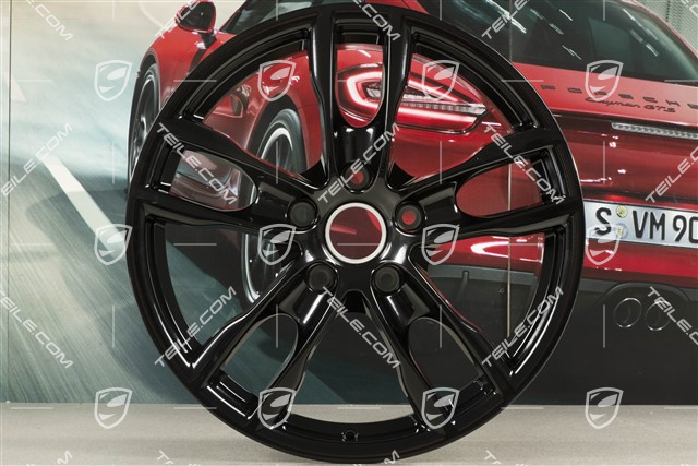 19" Felge Boxster S III, 8J x 19 ET57,Schwarz Hochglanz