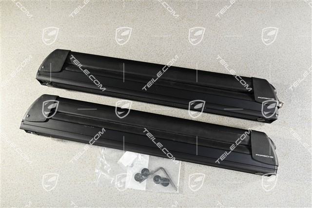Ski rack/snowboard holder, loading aid integrated