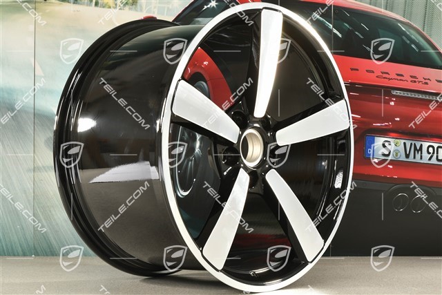 21" Felga Turbo Exclusive Design, 12J x 21 ET70, czarny wysoki połysk