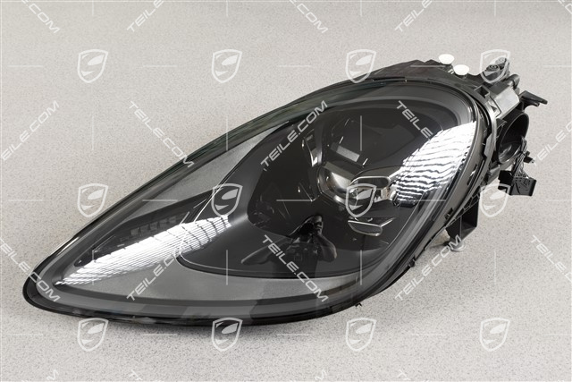 LED headlight / headlamp, PDLS, smoked, L