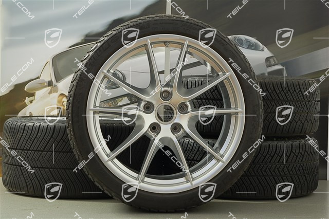 20-inch Carrera S (III) winter wheel set, 8,5J x 20 ET51 + 11J x 20 ET70, Michelin winter tyres 245/35 ZR20 + 295/30 ZR20, TPMS