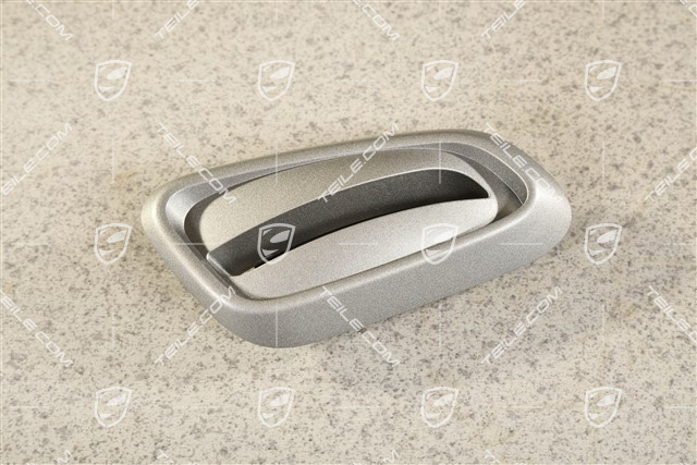 Rosette für Betaetigungsknopf / Kippgriff für die Rückenlehne, Silbergrau Metallic, L