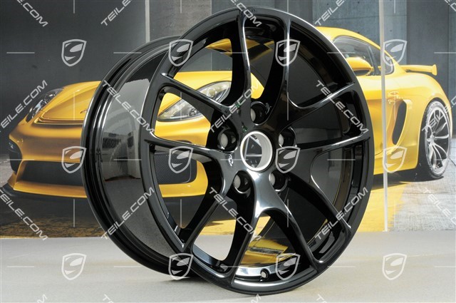 18" Felgensatz Cayman III, 8J x 18 ET57 + 9,5J x 18 ET49, schwarz hochglanz