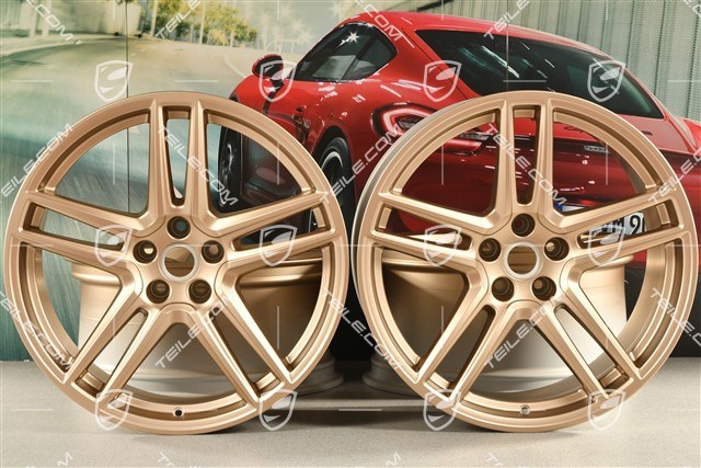 20" komplet felg "Macan Turbo", 9J x 20 ET26 + 10J x 20 ET19, CMS, neodyme