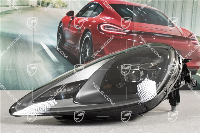 LED headlight / headlamp, PDLS, smoked, L